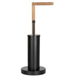 Stojak łazienkowy ze szczotką WC Aurora S Black DSM