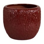 Donica szkliwiona mrozoodporna 35,5 cm czerwony