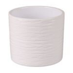 Osłonka cylinder 13 cm gravur biały