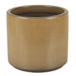 Donica szkliwo 24,5 x 21,5 cm mróz brązowy