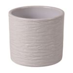 Osłonka cylinder Gravur 15 cm kamienny szary