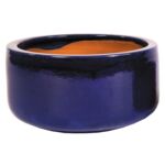 Donica Glazed Bowl Blue 21 cm niebieski