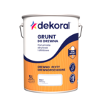 Grunt do drewna pod emalie akrylowe i alkidowe biały 5 l Dekoral