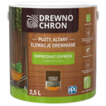 Impregnat EXPRESS szybkoschnący orzech ciemny 2,5 l Drewnochron