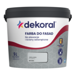 Farba DO FASAD Jasny szary 5 l Dekoral