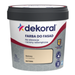 Farba DO FASAD Beżowy 1 l Dekoral