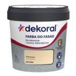 Farba DO FASAD Kremowy 1 l Dekoral