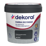 Farba DO FASAD Intensywnie szary 1 l Dekoral