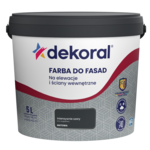 Farba DO FASAD Intensywnie szary 5 l Dekoral