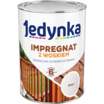 Impregnat do drewna z woskiem Biały 0,9 l Jedynka