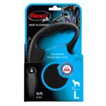 Smycz Fun New taśma L 5 m 50 kg czarny flexi