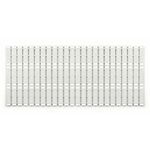 Mata łazienkowa sztywna szara prostokątna 91 x 40 cm AWD Interior