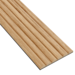 Panel ryflowany MDF 17,4 x 275 cm Dąb naturalny 6 sztuk