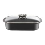 Brytfanna z powłoką Teflon™ Profile z pokrywą z Aroma Knob System 34,5 x 24,5 x 8,5 cm 4,8 l Perfecto czarny