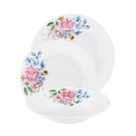 Komplet obiadowy 18 elementów Fiorella biały