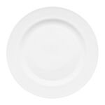 Talerz obiadowy Curly 25 cm biały