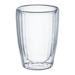 Zestaw 2 szklanek Curly termicznych 350 ml transparentny AMBITION