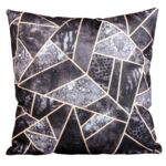 Poszewka dekoracyjna Triangle 40 x 40 cm czarny