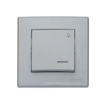 Przycisk dzwonek z podświetleniem milano popiel