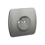 Gniazdo pojedyncze z uziemieniem akord AGZ-1/26 aluminium