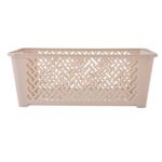 Koszyk plastikowy 29,5 x 20 x 11 cm beżowy