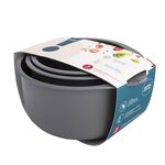 Komplet 3 misek 1,5 l + 2 l + 3 l szary