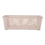 Koszyk plastikowy 24,5 x 14,5 x 8 cm beżowy