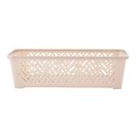 Koszyk plastikowy 19 x 10 x 5,5 cm beżowy