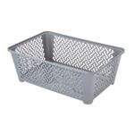 Koszyk plastikowy 29,5 x 20 x 11 cm szary