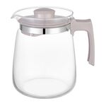 Dzbanek szklany do gorących napojów 2 l beżowy