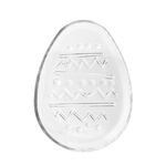 Patera szklana jajko 20 x 15 x 1,8 cm transparentny