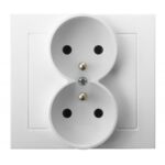 Gniazdo podwójne z uziemieniem GP-2WZ/00