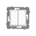 Łącznik podwójny schodowy bez ramki rosa