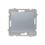 Łącznik pojedynczy jednobiegunowy ŁP-1D/m bez ramki srebrny sigma