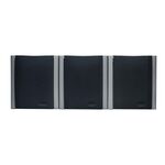 Gniazdo potrójne z uziemieniem natynkowe IP54 popielowy bravo