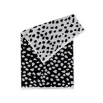 Ręcznik Spots 50 x 90 cm czarno-biały