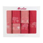 Ręczniki Miss Lucy zestaw 6 ręczników 3 wielkości malinowy