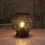 Lampa stołowa ZANZIBAR 1xE27 czarny