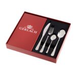 Komplet sztućców Gerlach 24 sztuki w pudełku srebrny