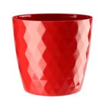 Doniczka CRISTAL 12 cm czerwony