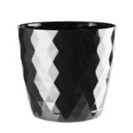 Doniczka CRISTAL 12 cm czarny