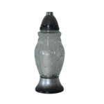 Znicz wazon duży S-796 12 x 33 cm złoty / srebrny