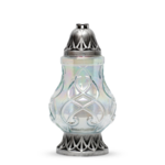 Znicz szklany R-159b-zl 18 x 33,5 cm złoty / srebrny