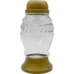 Znicz szklany solarny LA 273 SOL ZŁ 10,5 x 20 cm złoty