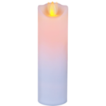 Świeca LED ciepły biały 15 cm Ø 5 cm ruchomy płomień biały CORTINA POLAND