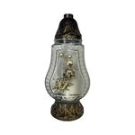 Znicz szklany z aplikacją LW L-2710 kwiat