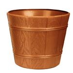 Doniczka drewnopodobna 26 cm terakota