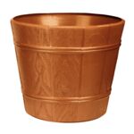 Doniczka drewnopodobna 30 cm terakota