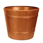 Doniczka drewnopodobna 38 cm terakota