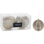 Zestaw bombek świątecznych 10 cm złoty 2 szt.